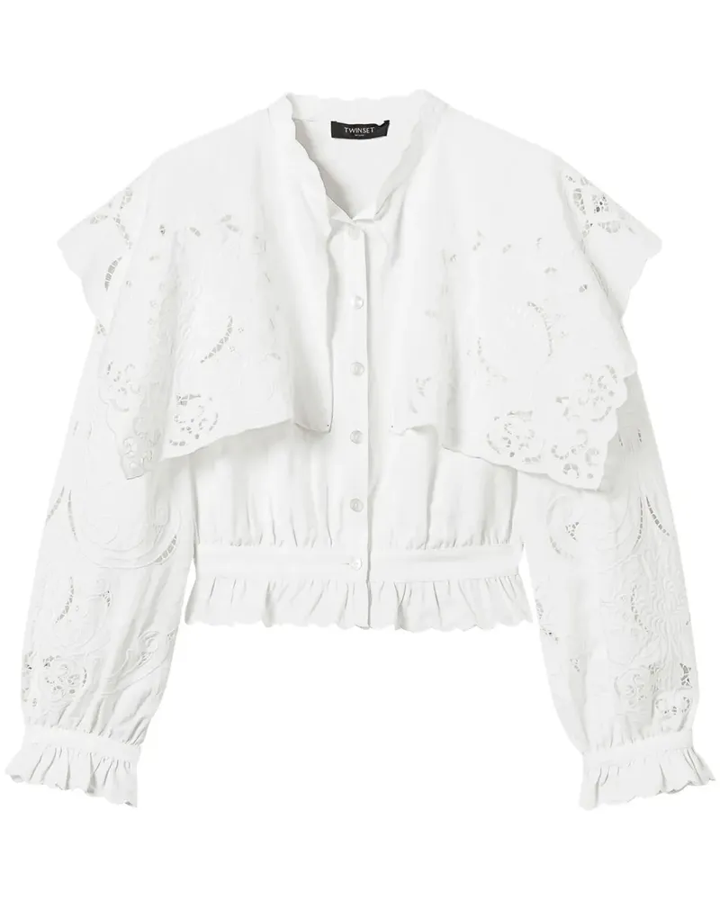 Twin-Set Klassisches Hemd - 00282 WHITE SNOW 00282