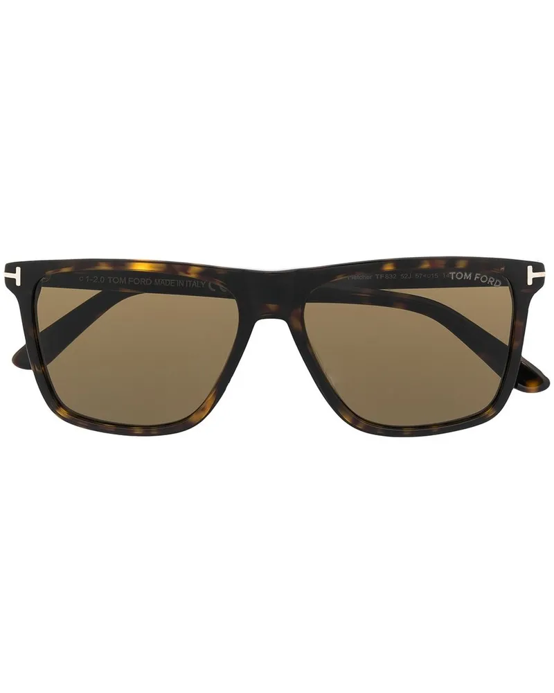 Tom Ford Eckige Fletcher Sonnenbrille - Braun Braun