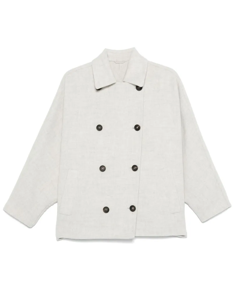 Brunello Cucinelli Handgefertigte Cabanjacke - Weiß Weiß