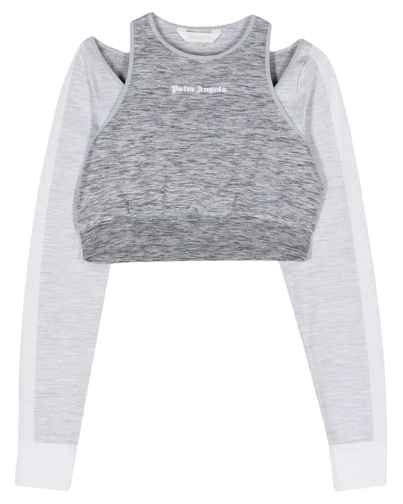 Palm Angels Oberteil im Layering-Look - Grau Grau