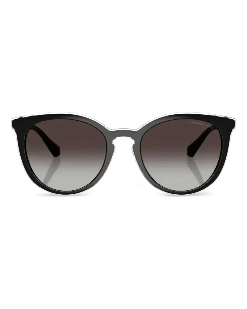 Michael Kors Sonnenbrille mit rundem Gestell - Schwarz Schwarz