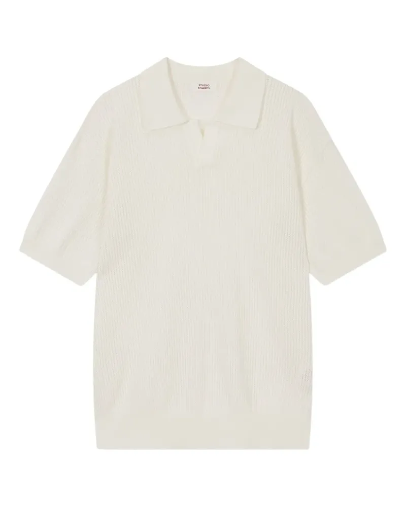 STUDIO TOMBOY Geripptes T-Shirt - Weiß Weiß
