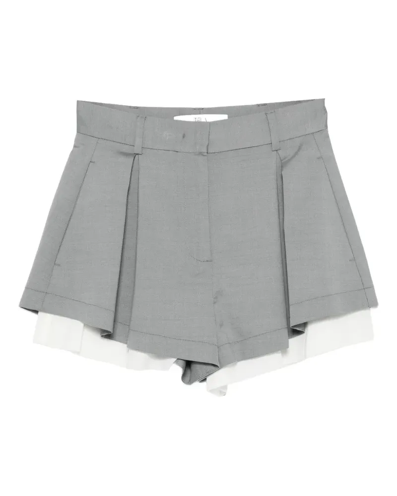 TELA Shorts mit Falten - Grau Grau