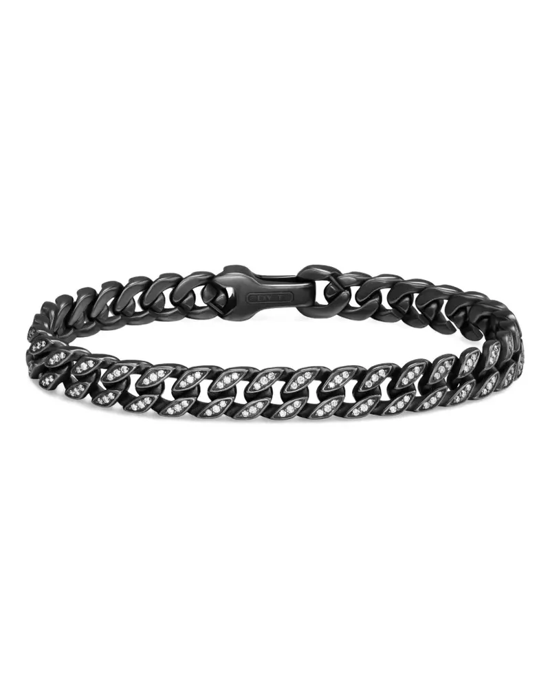 David Yurman Kettenarmband mit Diamanten - Schwarz Schwarz