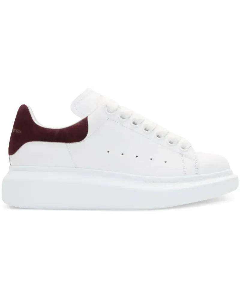 Alexander McQueen Oversized "White/Burgundy" Sneakers - Weiß Weiß