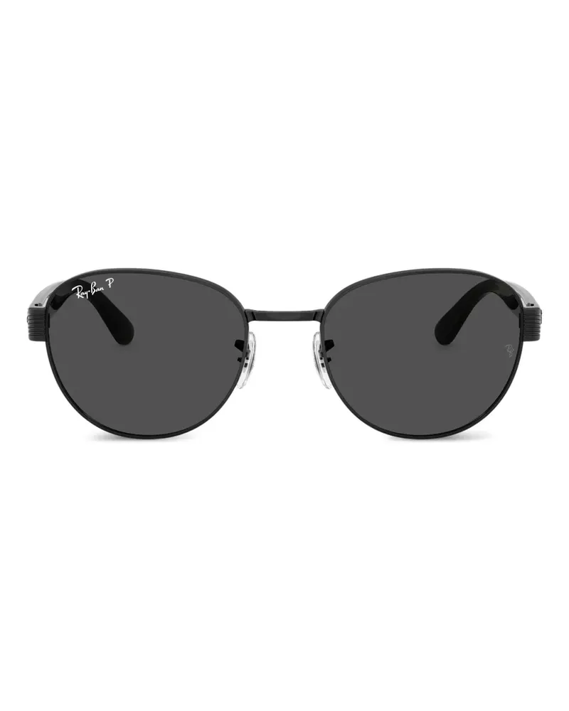 Ray Ban Runde Chromance Sonnenbrille - Schwarz Schwarz