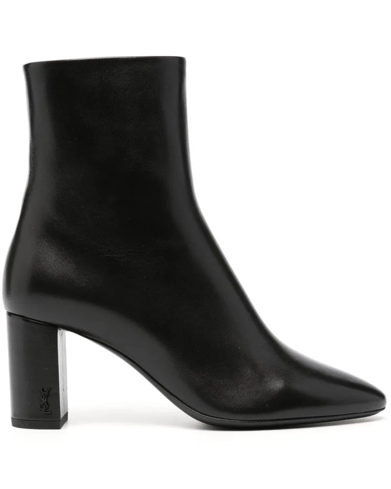 Saint Laurent Lou Stiefeletten 70mm - Schwarz Schwarz