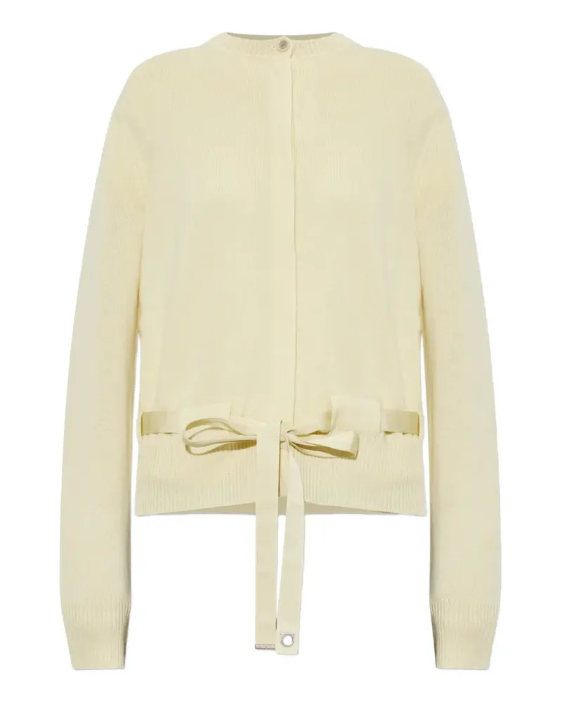 Ferragamo belted cashmere cardigan - Gelb Gelb