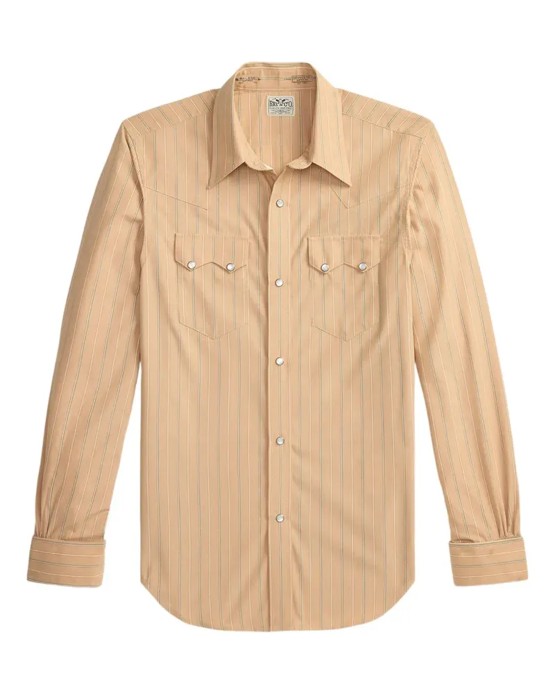 Ralph Lauren Gestreiftes Hemd mit Brusttasche - Gelb Gelb