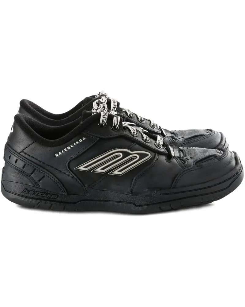 Balenciaga Hamptons Worn-Out Sneakers - Schwarz Schwarz