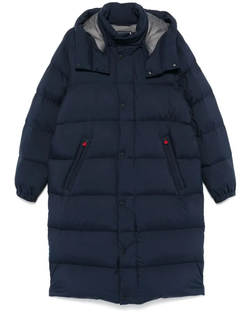 Kiton Gefütterter Kapuzenmantel - Blau Blau