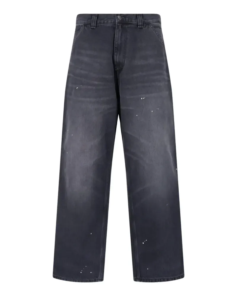 Carhartt WIP OG Single paint-splatter loose-fit jeans - Schwarz Schwarz
