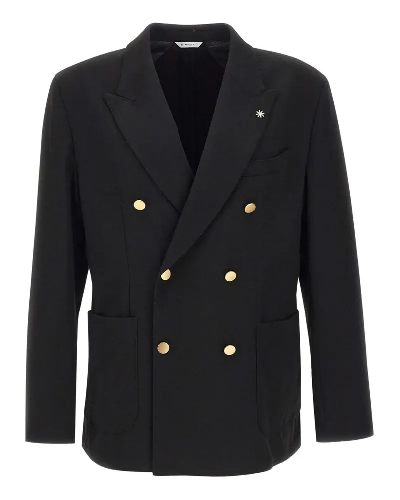 Manuel Ritz double-breasted blazer - Schwarz Schwarz