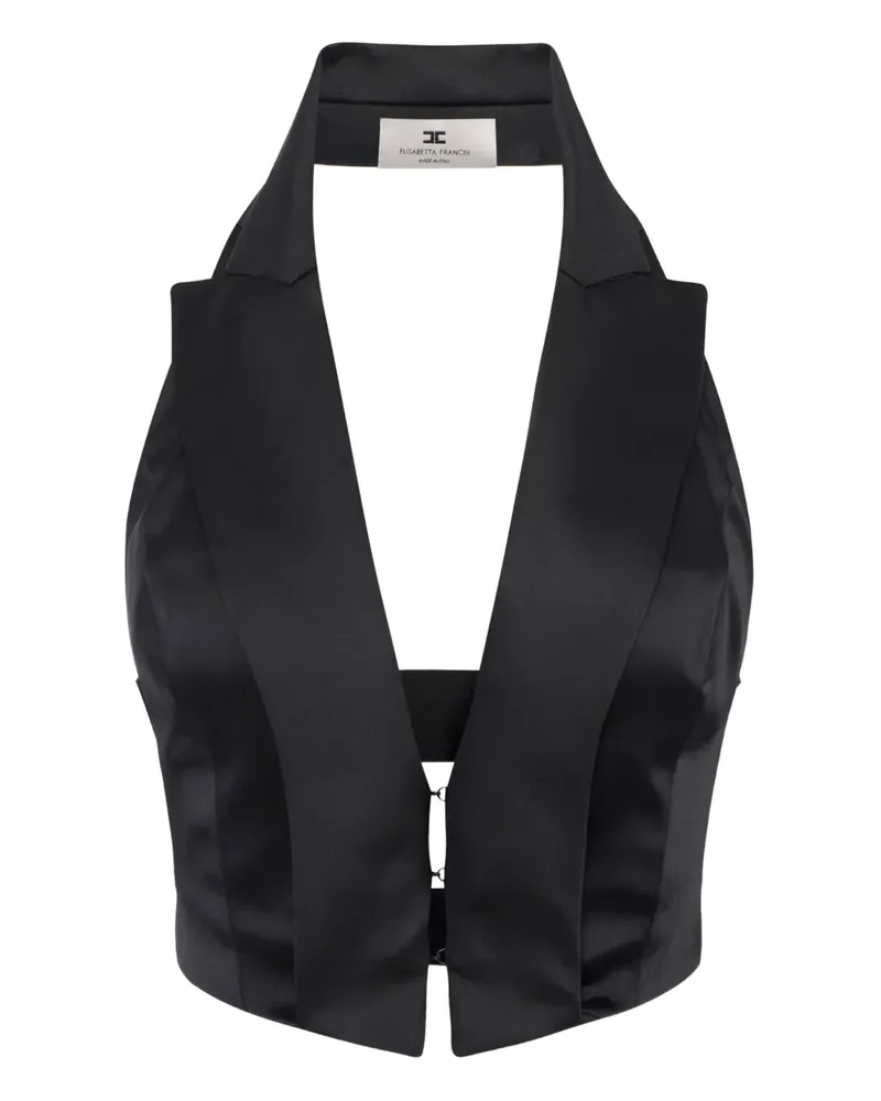 Elisabetta Franchi Bluse mit Neckholder-Ausschnitt - Schwarz Schwarz
