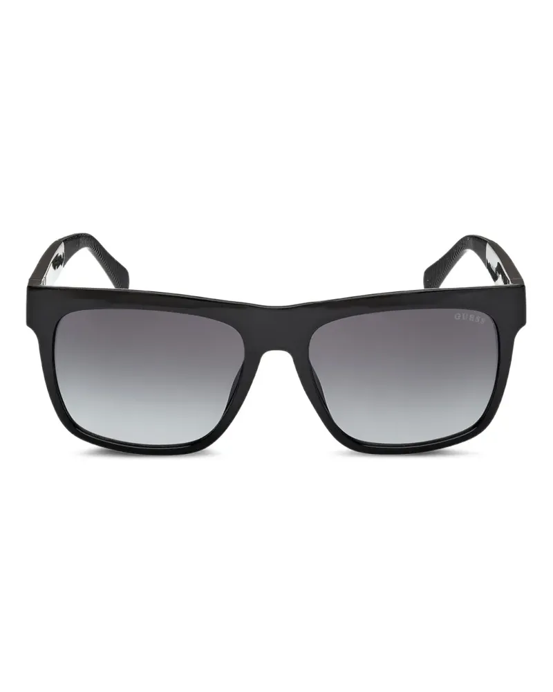 Guess Eckige Sonnenbrille mit Farbverlauf - Schwarz Schwarz