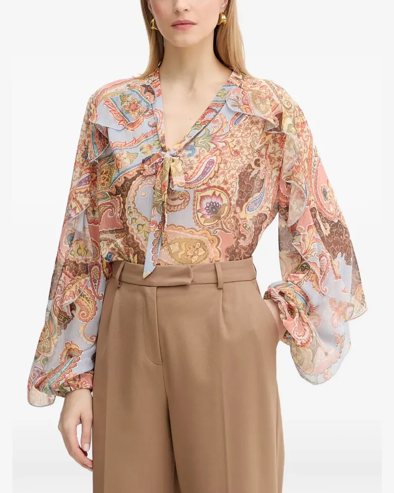 Guess Bluse mit Paisley-Print - Orange Orange