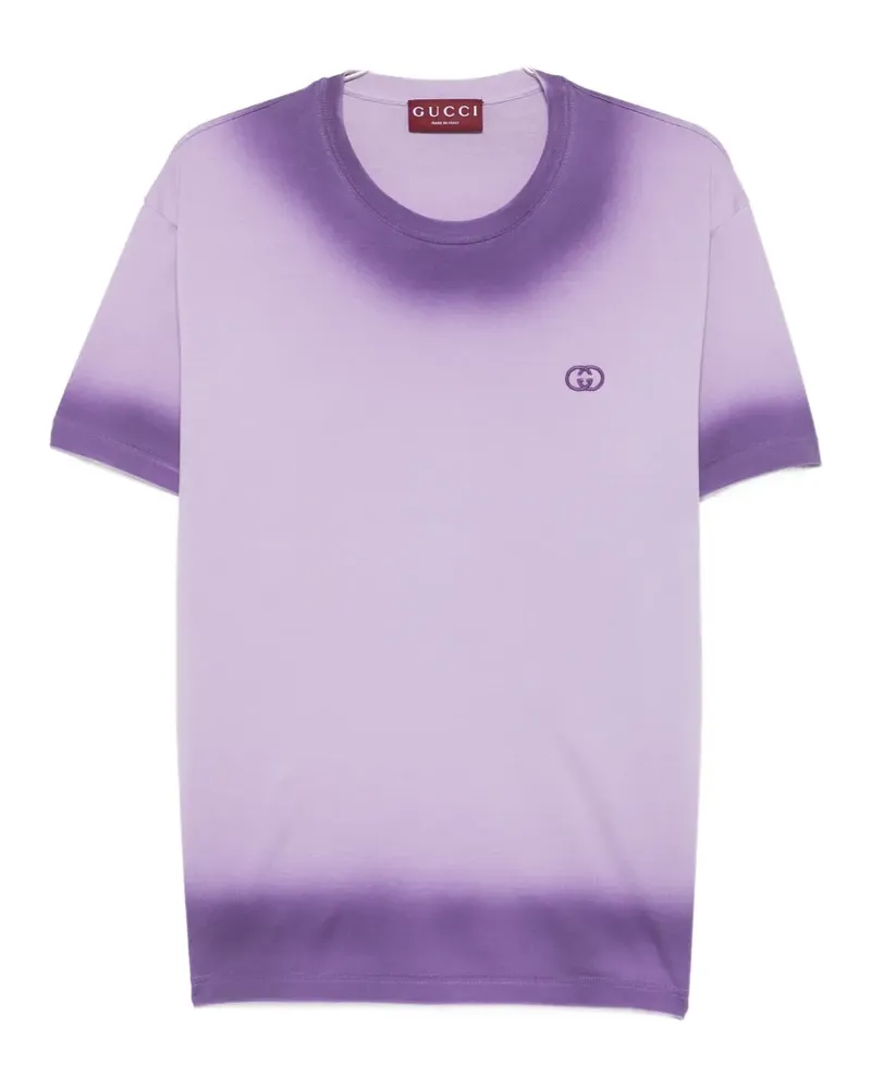 Gucci G-embroidery T-shirt - Violett Violett