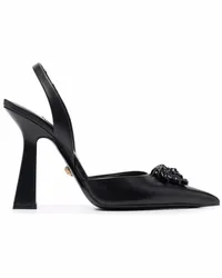 Versace La Medusa Slingback-Pumps Schwarz