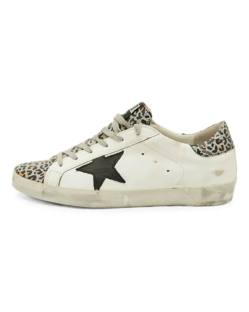 Golden Goose Superstar Sneakers mit Leopardenprint - Weiß Weiß