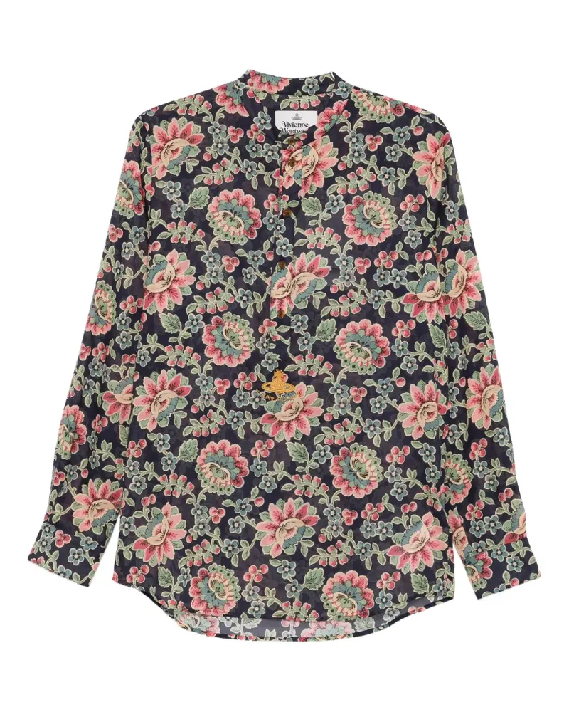Vivienne Westwood Hemd mit Blumen-Print - Blau Blau