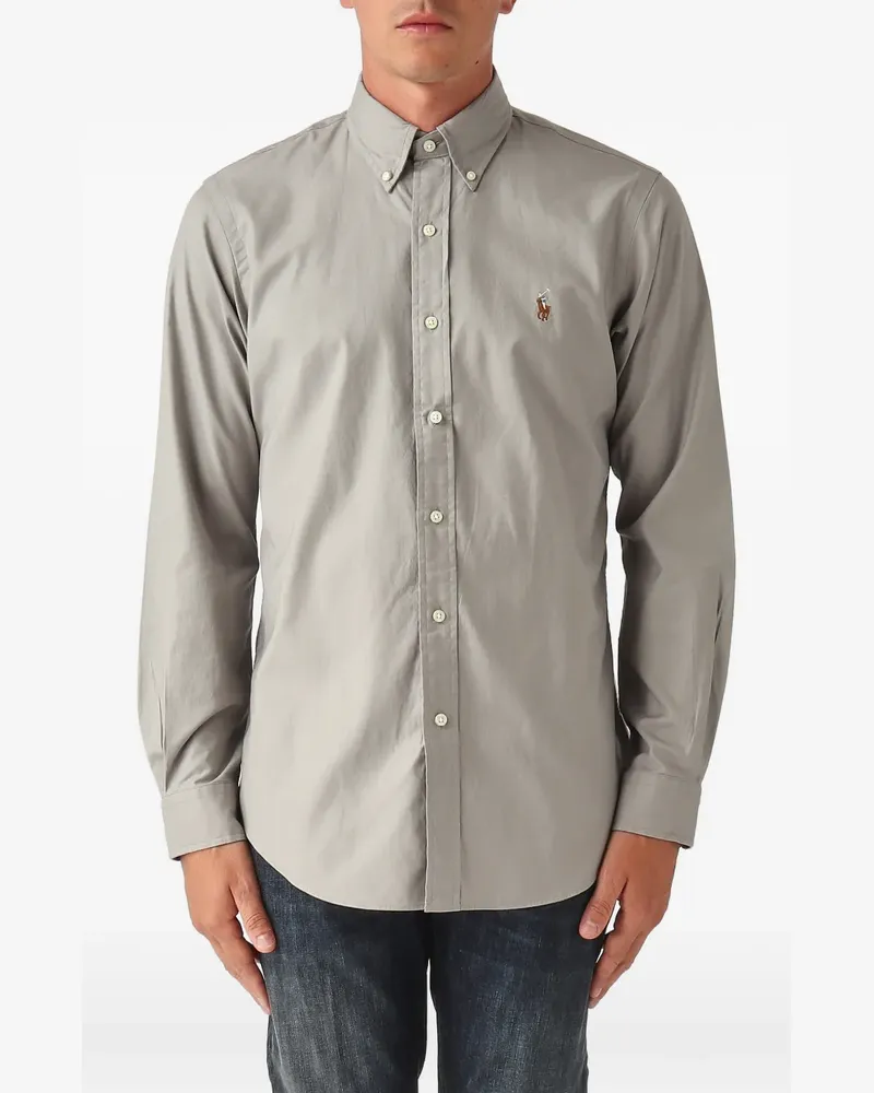 Ralph Lauren logo-embroidered shirt - Grau Grau