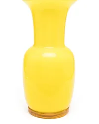 Venini Opalino Vase aus Porzellan Gelb