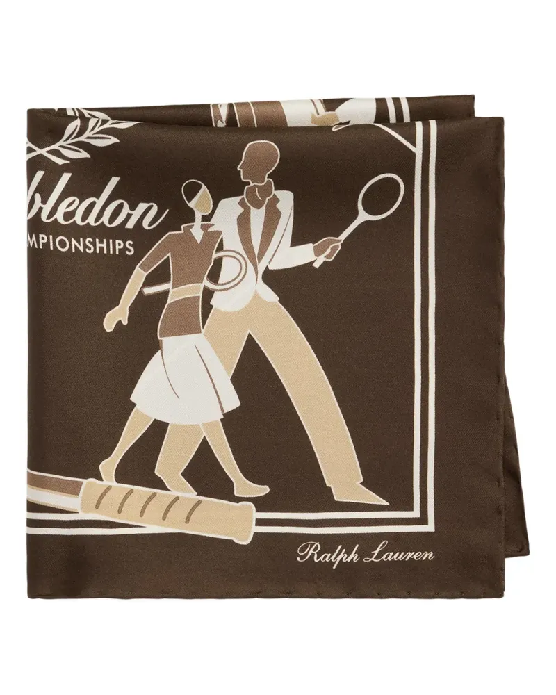 Ralph Lauren Schal mit Print - Braun Braun
