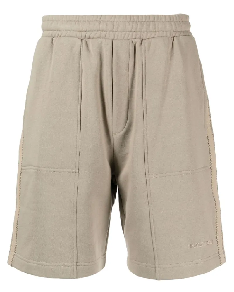 Helmut Lang Joggingshorts mit Logo-Stickerei - Braun Braun