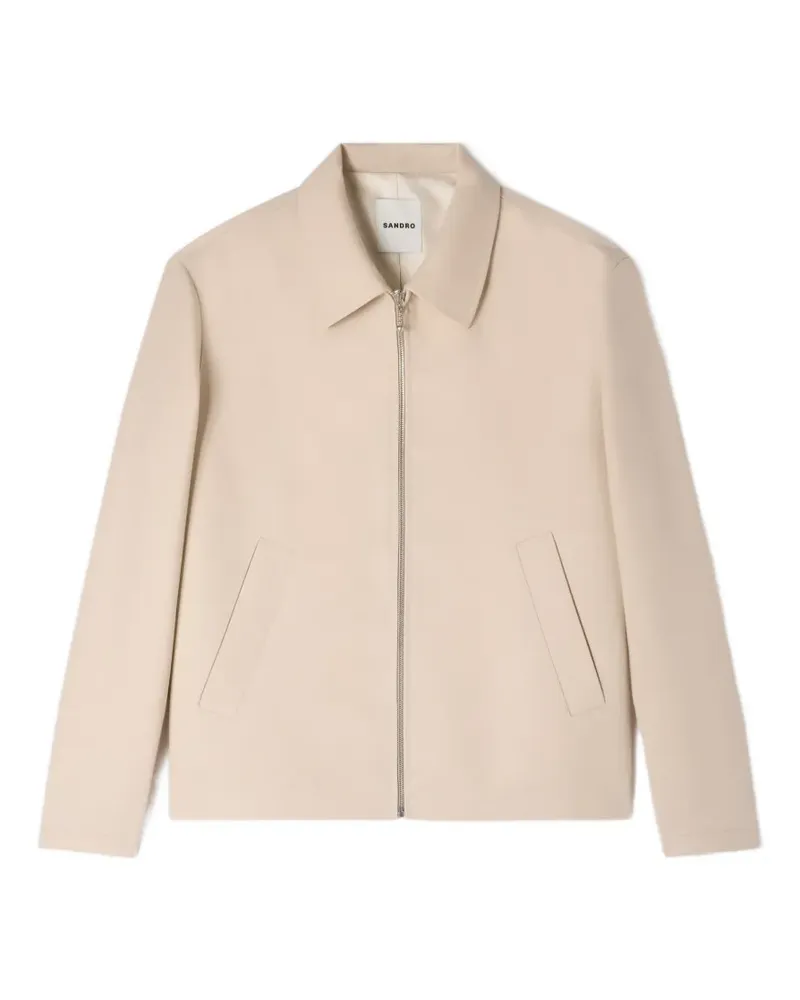 Sandro Sportjacke mit Reißverschluss - Nude Nude