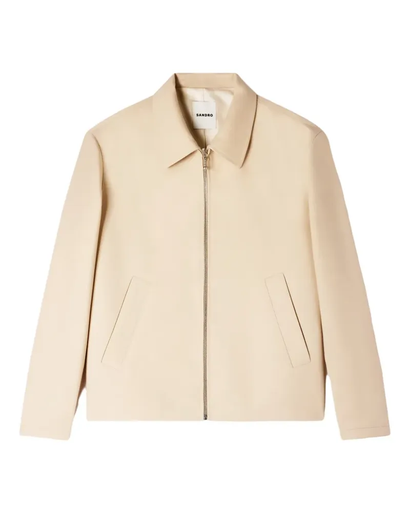 Sandro Sportjacke mit Reißverschluss - Nude Nude