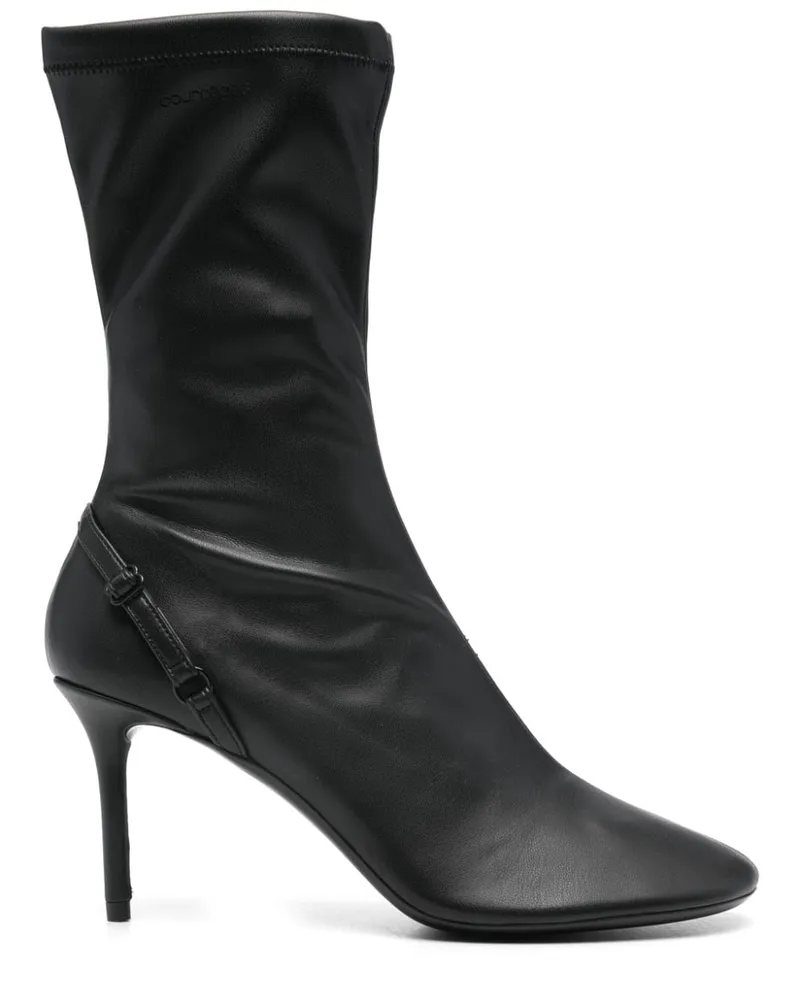 Courrèges Oblique Stiefel 80mm - Schwarz Schwarz