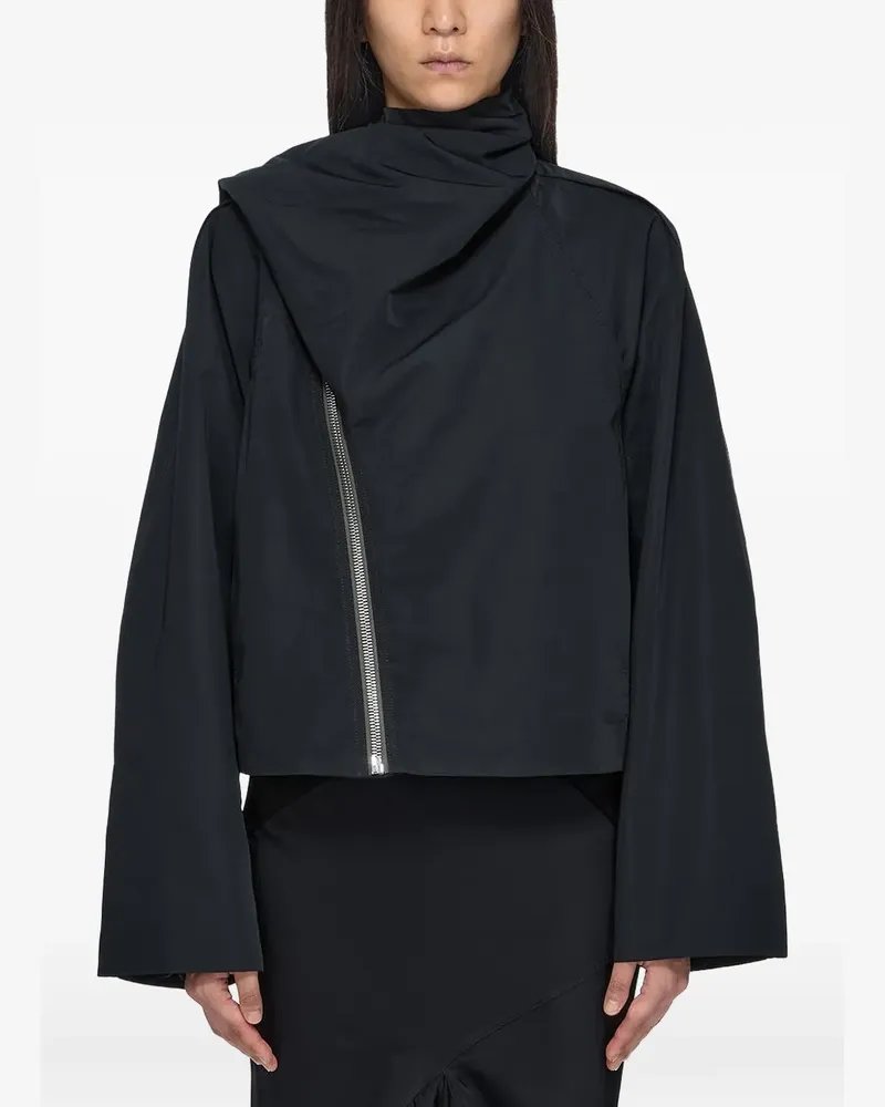 Rick Owens Temple Cropped-Schal Flight in Sand Tech Faille - Nude Nude