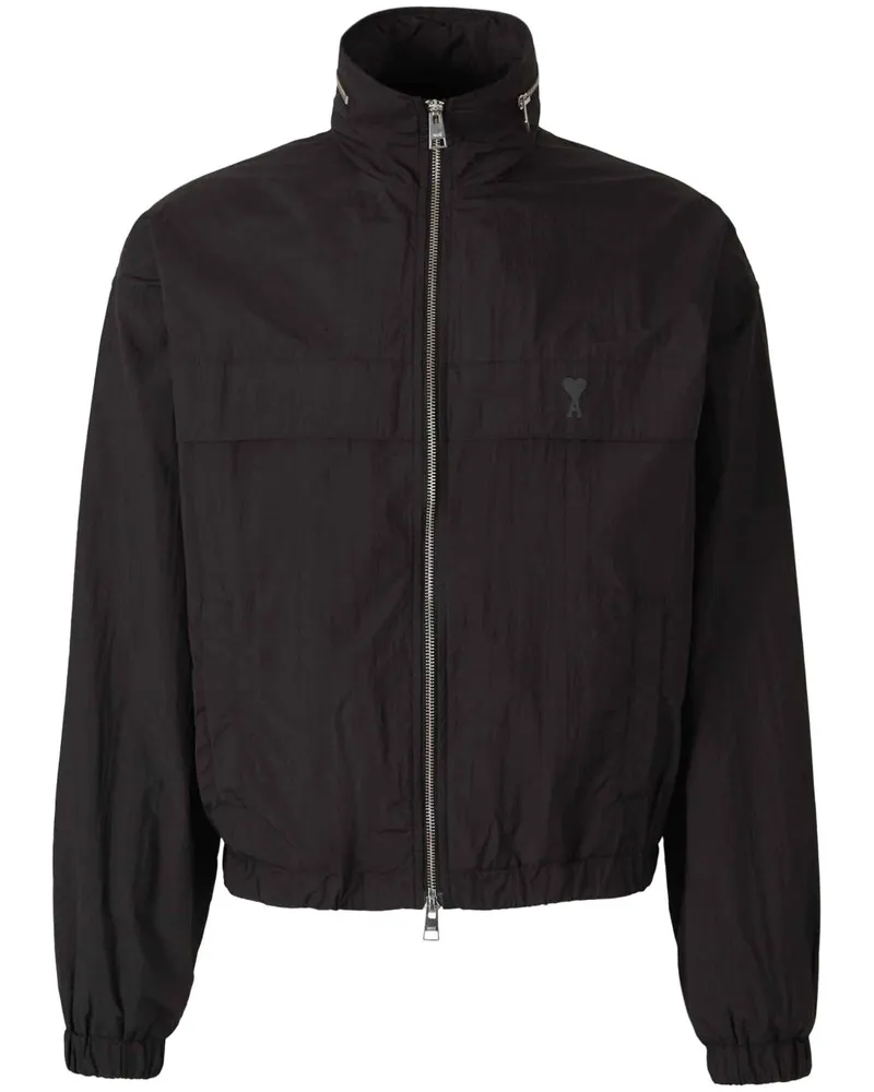 AMI Paris Ami de Coeur Windbreaker - Schwarz Schwarz