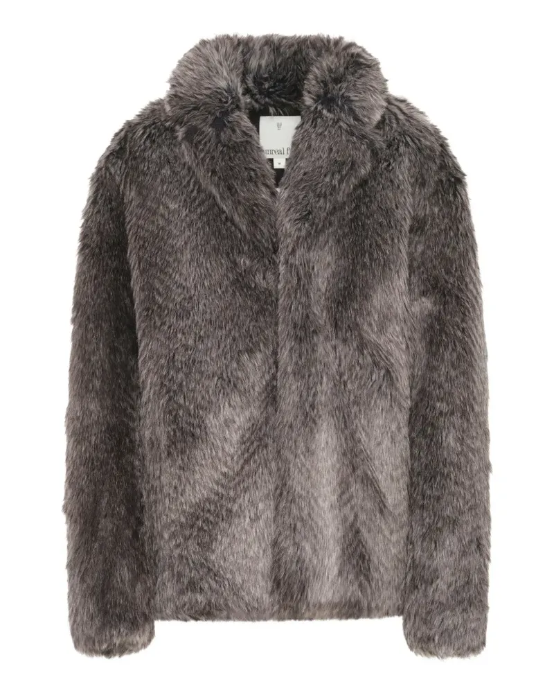 UNREAL FUR Lupin Jacke aus Faux Fur - Grau Grau