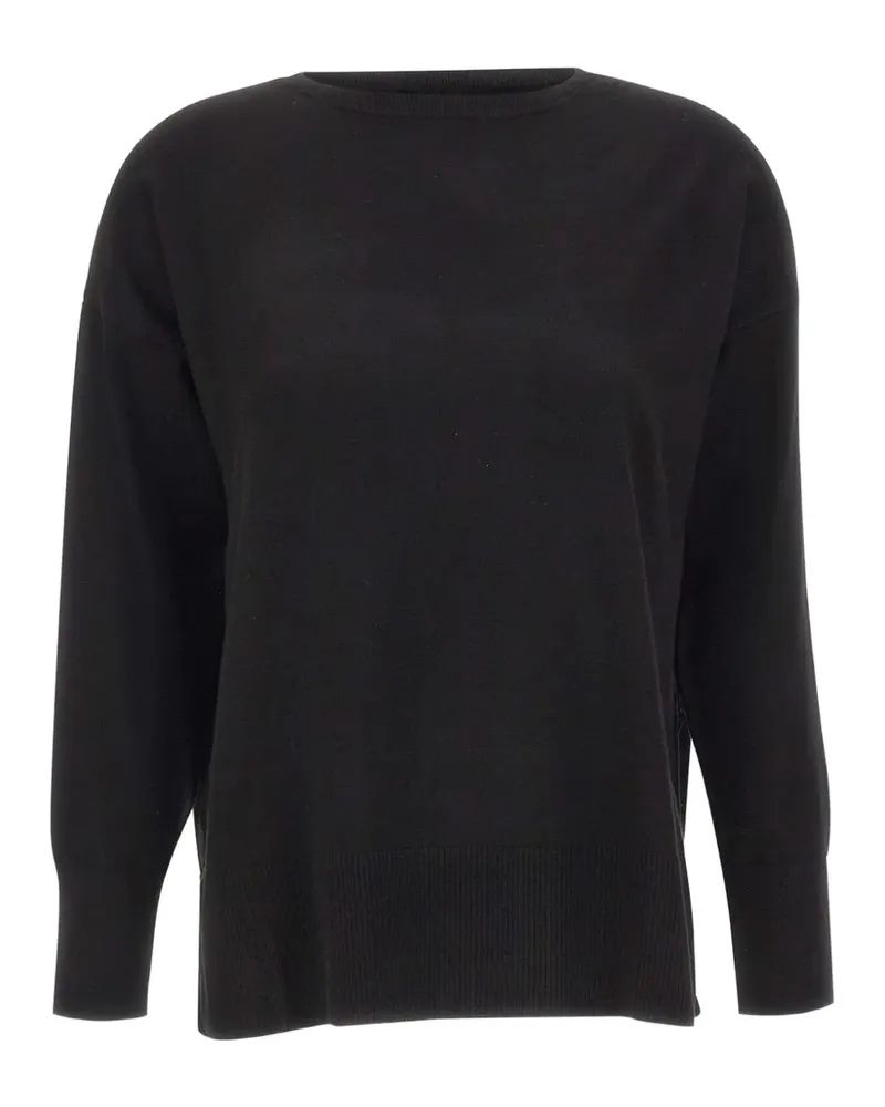 Elena Mirò Pullover mit rundem Ausschnitt - Schwarz Schwarz