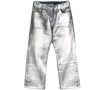 Jeans mit Metallic-Effekt