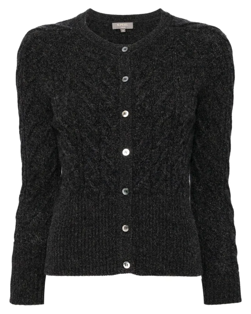 N.Peal Myla Cardigan - Schwarz Schwarz