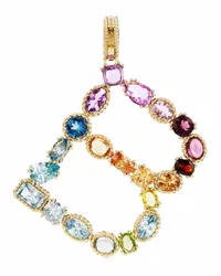 Dolce & Gabbana 18kt Rainbow Alphabet B Gelbgoldanhänger Gold