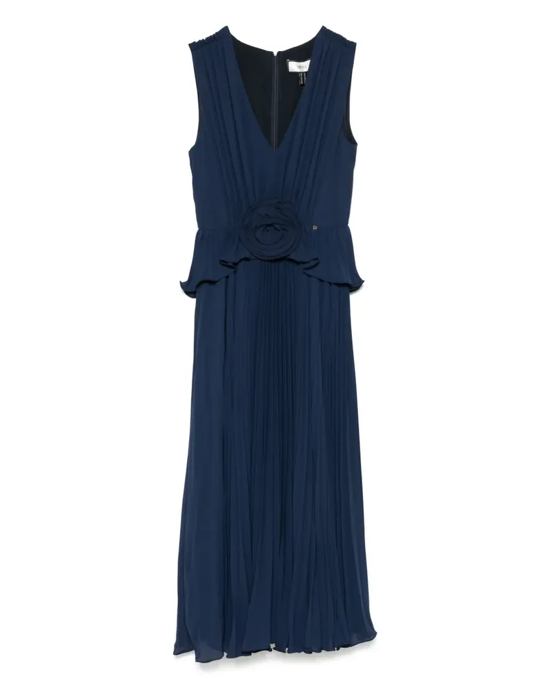 NISSA Plissiertes Midikleid - Blau Blau