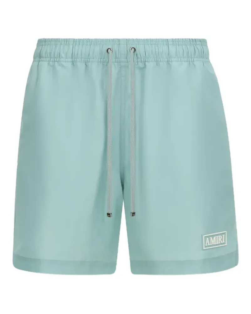 Amiri Badehose mit Logo-Patch - Blau Blau