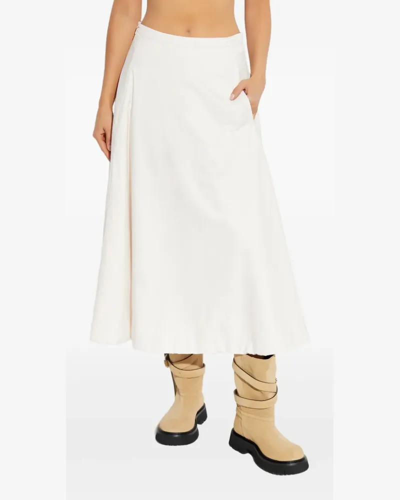 ADD side-pocket midi skirt - Nude Nude