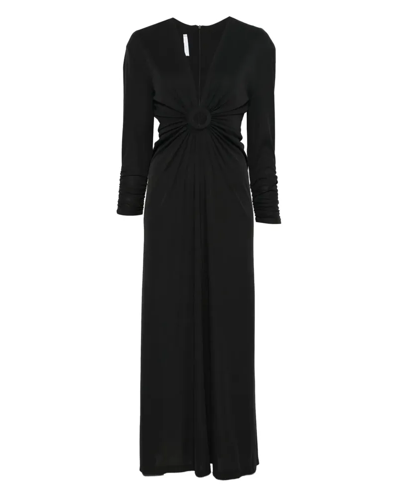 IMPERIAL cut-out maxi dress - Schwarz Schwarz