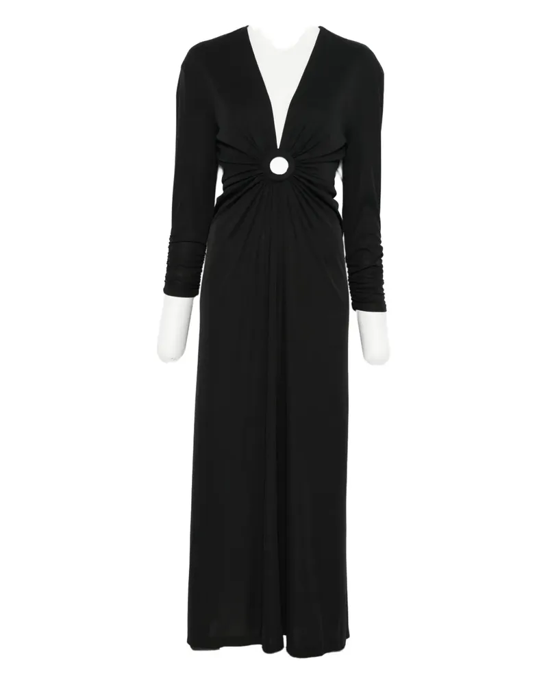 IMPERIAL cut-out maxi dress - Schwarz Schwarz