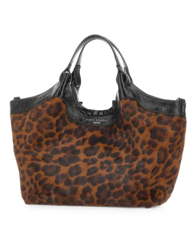 Gianni Chiarini Dua animal-print handbag - Braun Braun