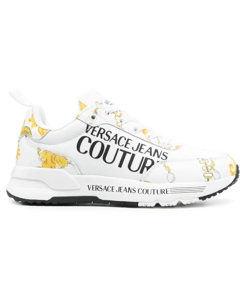 Versace Jeans Sneakers mit Barock-Print - Weiß Weiß
