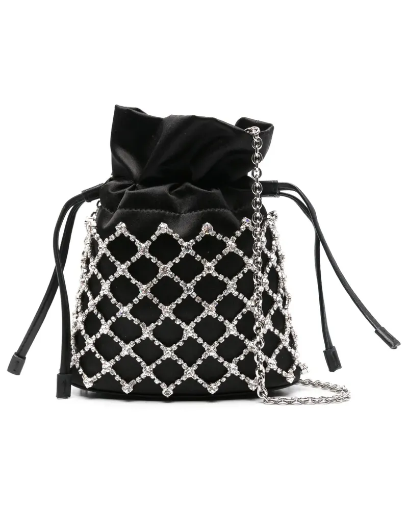 Aquazzura Crystal Lover Beuteltasche - Schwarz Schwarz