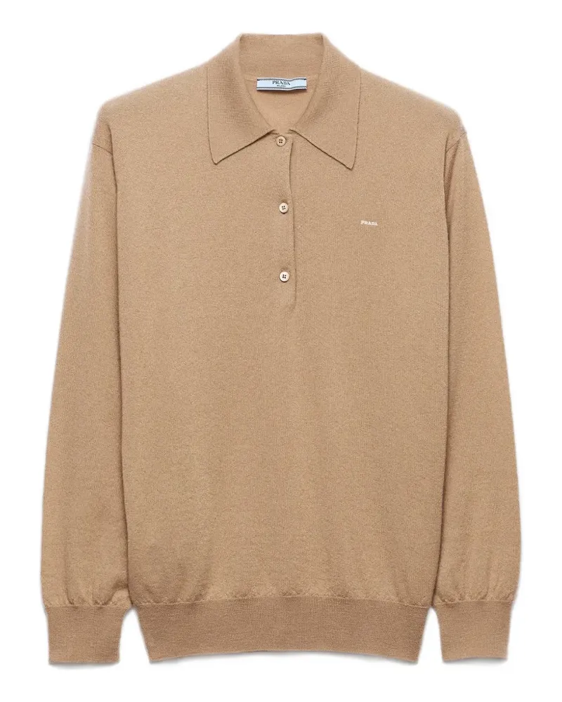 Prada cashmere polo sweater - Nude Nude
