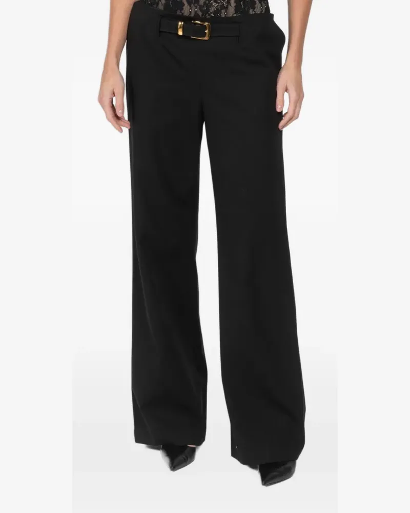Brandon Maxwell Belted trousers - Schwarz Schwarz