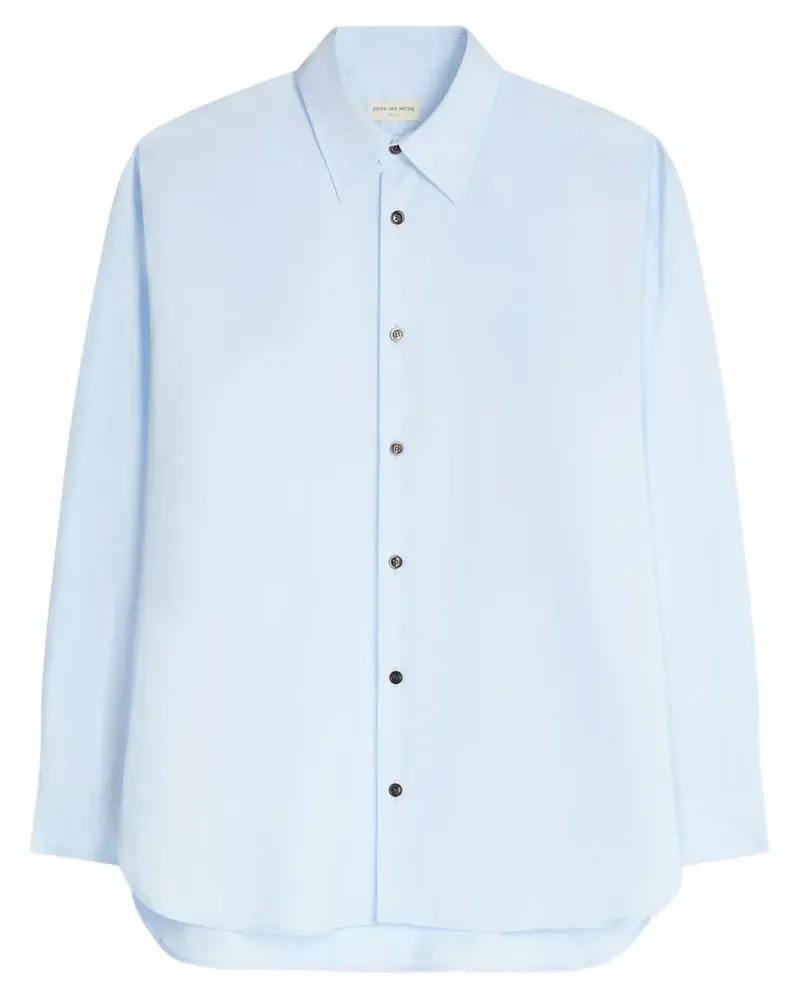 Dries van Noten Klassisches Hemd Blau