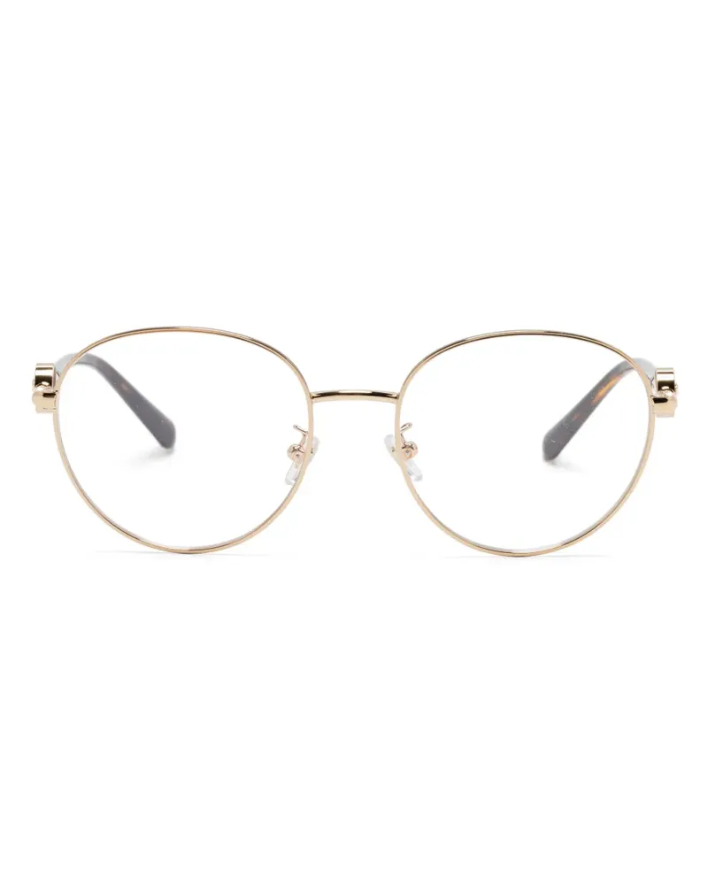 Versace Brille mit rundem Gestell - Braun Braun